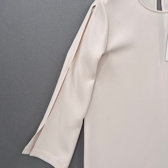 IRO Crew Cutout Mini Dress Womens 6 Light Pink Awati Asymmetrical Open Shoulder - Picture 8 of 14